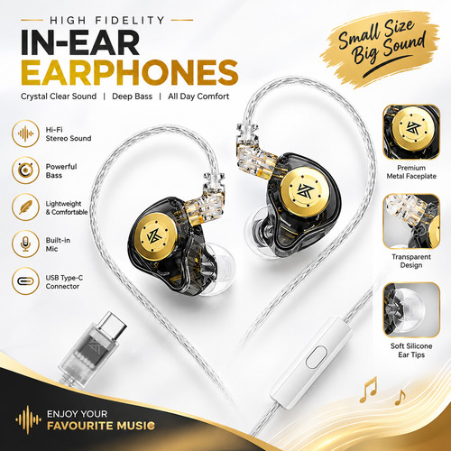 Earphones hifi wired ear - hifi,